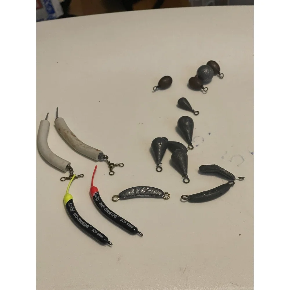 LOT OF 16 BEAD CHAIN TROLLING CASTING * WEIGHTS SINKERS *